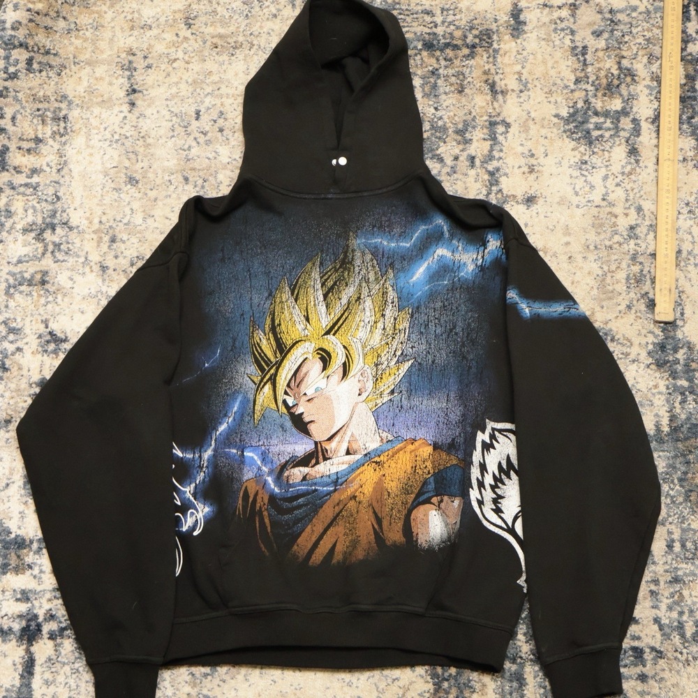 Darc Sport Dragon Ball Z GOKU Energy Pierce Hoodie SIZE Large #368 Of 100 EUC